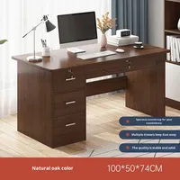 Ensemble bureau et chaise de travail avec tiroir, design moderne et simple en bois, pour la maison et le bureau