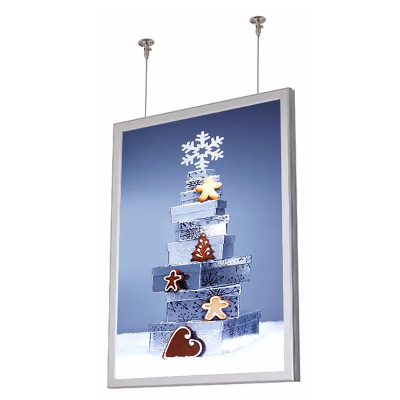Hanging Led Light Box Window Frame Poster Advertising Led Display Sign A4 Led Poster Portable Acrylic Led Light Box