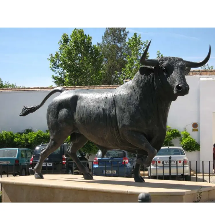 Наружное украшение из стекловолокна, скульптура животного коровы в натуральную величину, статуя из смолы, коров, сад