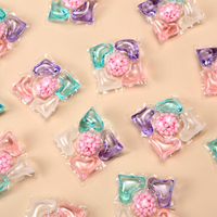 Capsules de lessive écologiques jetables 5-en-1 pour vêtements, parfum floral, lavage automatique en machine