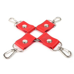 TOUGHAGE Série Napa Rouge Jouet Sexuel SM pour Adultes, Menottes et Liens de Cheville BDSM pour <span class=keywords><strong>Jeu</strong></span> Sexuel Amusant <span class=keywords><strong>en</strong></span> <span class=keywords><strong>Couple</strong></span> - Product Image 1