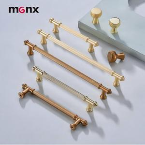 Wholesale Vertical Texture Solid Zinc Alloy Cabinet Pull Combo Long Bar Round <strong>Knob</strong> Handle for Luxury Wardrobe Furniture Hardware - Product Image 1
