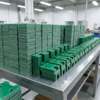 Composants personnalisés en FR4 vert usiné, haute résistance, isolants, en fibre de verre époxy, matériau pour PCB, ignifugité V-0, haute température