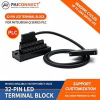 Bloc de bornes à vis PAICONNECT 32 broches, contacts en cuivre, base PA66, connexion par enfichage pour usage automobile et industriel, compatible