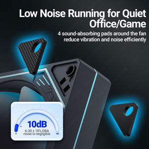 OEM 120mm PC ARGB kipas pendingin AURA SYNC RGB kipas komputer ultra-diam 4PIN PWM 5V 3PIN ARGB Heatsink Ventilador stok tersedia - Product Image 5