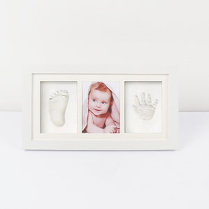 Sortie d'usine pour cadre Photo MDF créatif suspendu cadre en bois à Texture néonatale pour bébé <span class=keywords><strong>empreinte</strong></span> de main et <span class=keywords><strong>empreinte</strong></span> Souvenirs - Product Image 3