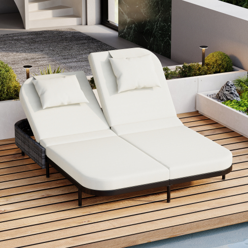 Noir+Beige + Rotin PE + Fer