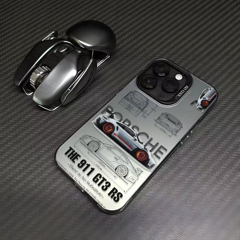 Color silver shell-black-sports car super run