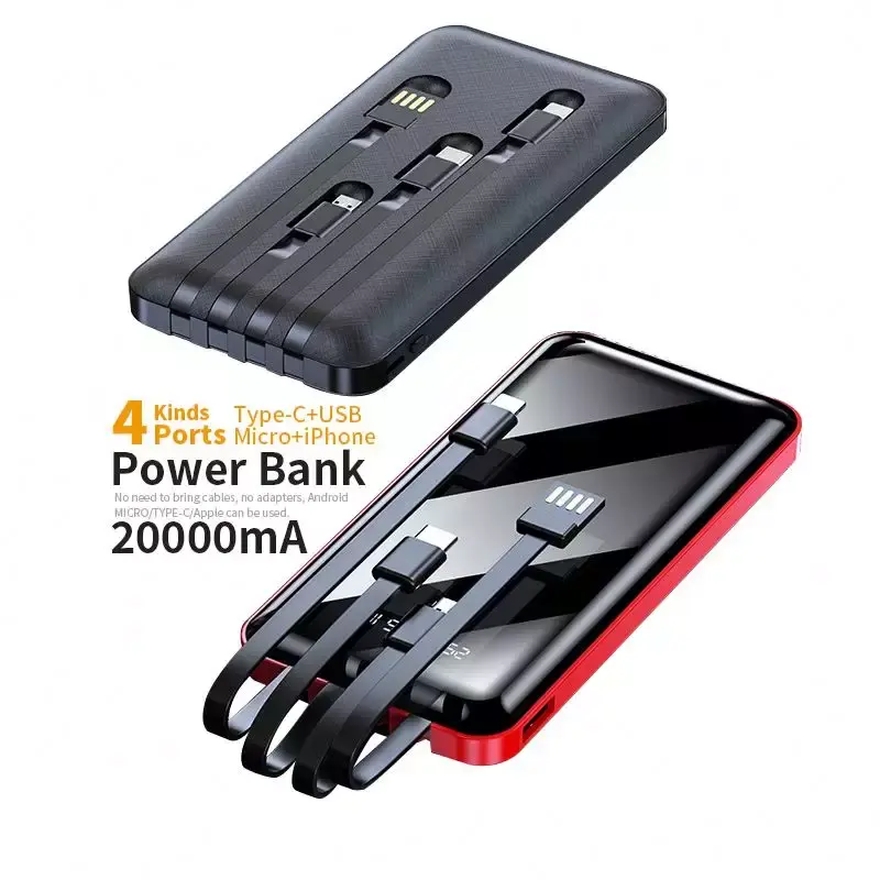 20000Mah Mobiele Power Bank Oem Powerbank Draagbare Oplader Externe Batterij Power Banks Geschenken Mobiel Opladen