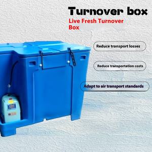 Levende Verse Geïsoleerde Plastic Zuurstofplaat Omzet Doos Aquatisch Transport Voertuig Drager Voor Vis Krabben Mobiel <span class=keywords><strong>Aquarium</strong></span> - Product Image 3