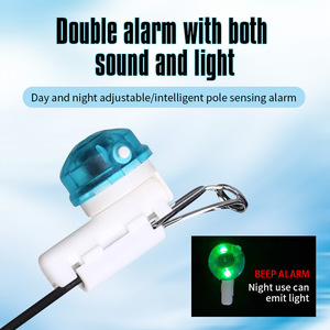 Alarma de punta de caña de pescar con luz y sonido que cambia de color para pesca nocturna, material ABS, 50000 horas de duración. - Product Image 3