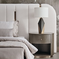 Design italien en cuir grande tête de lit cadre de lit super king size vente en gros
