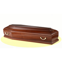 Ataúd de Madera Maciza de Estilo Europeo
