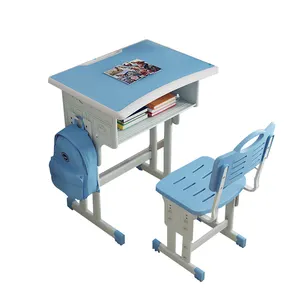 Scrivania e sedia per studenti mobili per la scuola tavolo per studenti mobili per aule tavolo e sedia da studio per studenti
