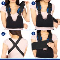Inmovilizador de Hombro Médico, Soporte de Brazo con Correas Ajustables, Transpirable, de Neopreno Suave, para Lesiones, Unisex