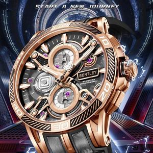 การออกแบบสีดำและสีทองที่สง่างามจับคู่กับมงกุฎกันน้ำ5ATM และแข็งแรง - Product Image 1