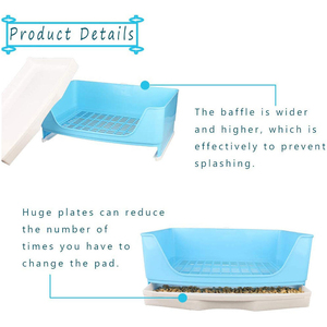 Large Eco-Friendly Rabbit Toilet Trainer Potty Corner <b>Tray</b> Litter Drawer for Adult Hamster Guinea Pig Galesaur Bunny Pet Pan - Product Image 4