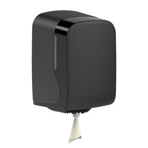 Wisekleen Custom Factory Center Pull Soporte para toallas de papel negro Soporte para rollos de toallas de papel <span class=keywords><strong>Maxi</strong></span> Center Feed Handtuch Spender - Product Image 4