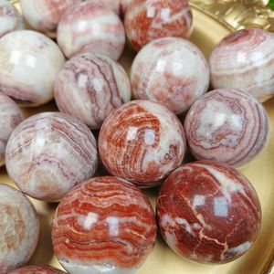 ลูกบอลหินคริสตัลธรรมชาติคุณภาพสูงลายแดงสำหรับตกแต่งบ้าน ของขวัญวันอีสเตอร์ ขายส่ง - Product Image 1