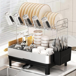 Grande capacité de stockage d'ustensiles ménagers égouttoir rangement de cuisine porte-ustensiles grossier - Product Image 1