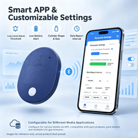 Jauge de niveau de bouteille de gaz GPL sans fil Bluetooth avec application mobile, installation non invasive