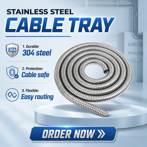 Conduit métallique <span class=keywords><strong>flexible</strong></span> en acier inoxydable SS304 de 4 mm à <span class=keywords><strong>100</strong></span> mm, sur mesure, durable, pour la protection des câbles - Product Image 1