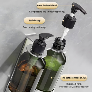Dispenser a Parete in Acciaio Inox per Hotel, Porta Dispenser per Gel <span class=keywords><strong>Doccia</strong></span>, Shampoo e <span class=keywords><strong>Sapone</strong></span> Liquido - Product Image 6