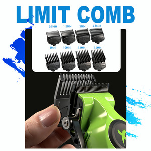Cortadora de Pelo Inalámbrica Profesional, Juego de Recortadora con Cuchilla de Cerámica DLC de 2500 mAh, 4 Recortadores Cónicos, 8 Peines, Kit de Barbería Recargable por USB, <span class=keywords><strong>360</strong></span> Minutos de Autonomía - Product Image 3