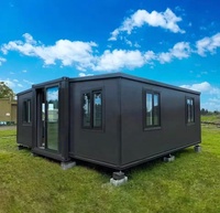 Nouvelle conception moderne écologique, maison conteneur modulaire préfabriquée extensible de 20 pieds avec panneaux sandwich, appartement, villa, salon