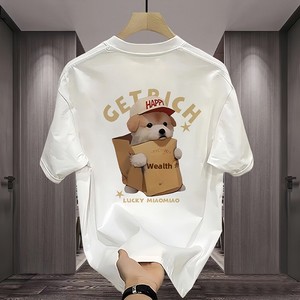 T-shirt Estiva da Uomo in Cotone con Stampa Cartoon, Vestibilità Ampia, Girocollo, Manica Corta, Stile Casual, Nuova Moda 2026 - Product Image 2