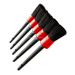 ESD 5 pièces brosse de ventilation de voiture, brosse de nettoyage de tableau de bord, brosse de détail de roue de voiture