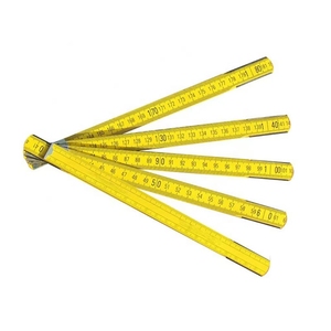 Regla plegable de madera amarilla Herramienta de medición de escala métrica ABS plegable PS PVC PP P para un uso fácil - Product Image 6
