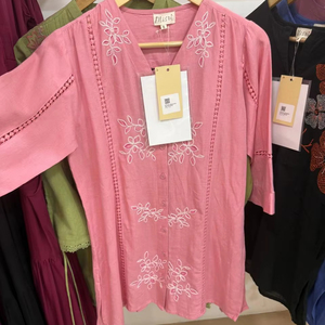 Camisetas Casuales de Manga Larga para Mujer, Cuello Redondo, Estampado, Tejido de Punto, Cortas, para Primavera Verano, Venta al por Mayor - Product Image 1