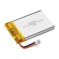 Batterie au lithium de qualité supérieure à cycle de vie longue durée 3,7 V 720 mAh à charge rapide pour écouteurs Bluetooth portables et accessoires audio