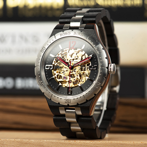BOBO BIRD, relojes <span class=keywords><strong>de</strong></span> lujo para hombre, envío rápido, esqueleto mecánico automático, relojes <span class=keywords><strong>de</strong></span> pulsera deportivos, puntero, simulación <span class=keywords><strong>de</strong></span> madera <span class=keywords><strong>de</strong></span> bambú - Product Image 4