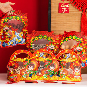 PLAYMAX 2026 Année du Serpent Cadeau du Nouvel An Chinois Sacs fourre-tout mignons Écologiques Recyclables Impression UV PP pour collations Flocon de neige - Product Image 2