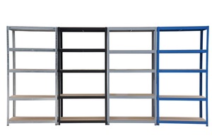 أرفف سوداء مع 5 أرفف قابلة للتعديل ، من من نوع x 90x40 - Product Image 3