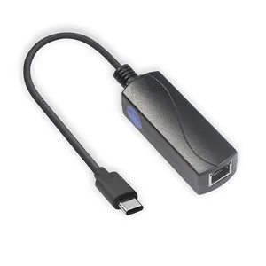 SDaPo P2C5V Power Over Ethernet kablolu yıldırım PD2.0 USB C LAN tipi C RJ45 Ethernet adaptörü ağ kartı Tablet telefon