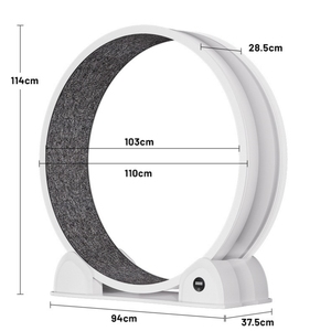 可更换抓绒垫静音健身轮猫跑步机，带数字显示功能，膝部统计数据可视化 - Product Image 6