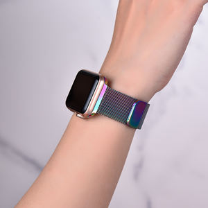 Bracelet de montre intelligente en maille magnétique réglable léger et confortable en acier inoxydable MZDTIMK pour IWatch Ultra 38/40mm 42/44/45/49mm - Product Image 6