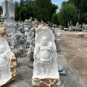 Personalizar escultura religiosa tamaño natural piedra blanca natural figura estatua - Product Image 5