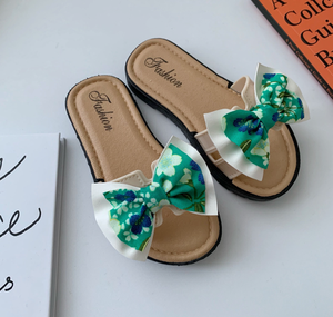 Nouvelles pantoufles pour filles, élégantes, pour l'intérieur et l'extérieur, avec un joli nœud, sandales de princesse pour enfants - Product Image 4