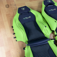 Nouvelles housses de siège de voiture en cuir véritable personnalisées de luxe CYF pour Urus, ensemble complet, broderie matelassée en nid d'abeille