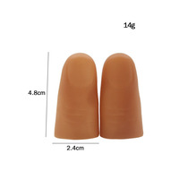 Paires de lumières magiques professionnelles de scène, 1 paire, pour pouces, doigts, avec pointes lumineuses, lumières vives, accessoire de magie, jouet pour magicien