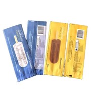 Sacs d'emballage personnalisés à scellage arrière pour bâtonnets glacés, sacs en plastique jetables pour crème glacée et bâtonnets glacés