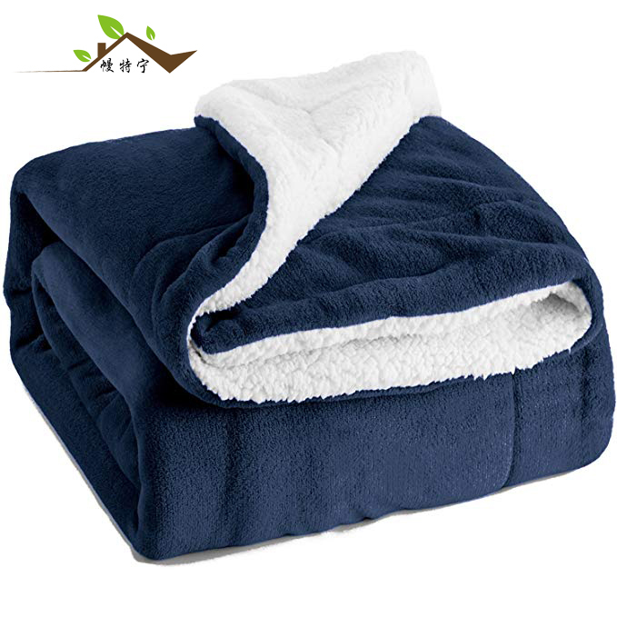 Bedsure Sherpa Fleece Throw Blanket for