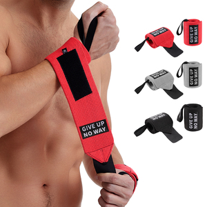 Customized Factory Price <strong>Weightlifting</strong> Wrist <strong>Wraps</strong> With logo Fitness Silicone Anti-slip Wrist Support Powerlifting Wrist Band - Product Image 1