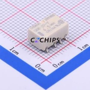 G6K-2F-Y-TR DC4.5 Signal Relay SMD,6.5x10mm Relay 4.5V 2 Changeover: 2C (DPDT-Changeover)::: 60V-DC/125V-AC 1A - Product Image 1