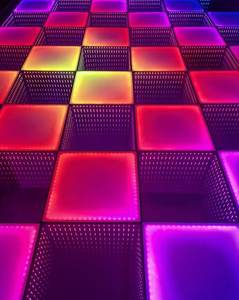 Luces LED para Pista de Baile, Inalámbricas, Portátiles, con Efecto Espejo Infinito 3D, RGB, para Fiestas y DJ - Product Image 3