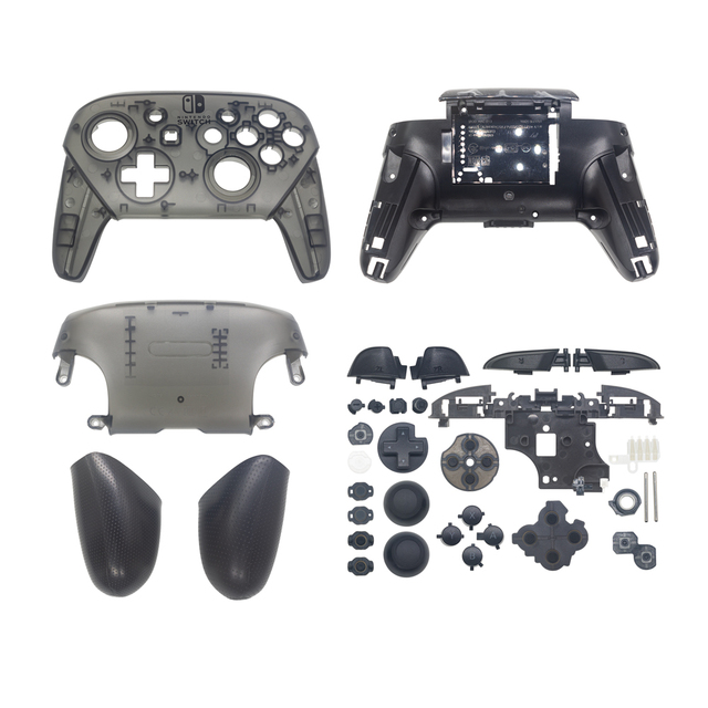 Premium Quality Full Set Solid Case for Nintendo Switch Pro Controller Plastic Front Back Panels And Buttons